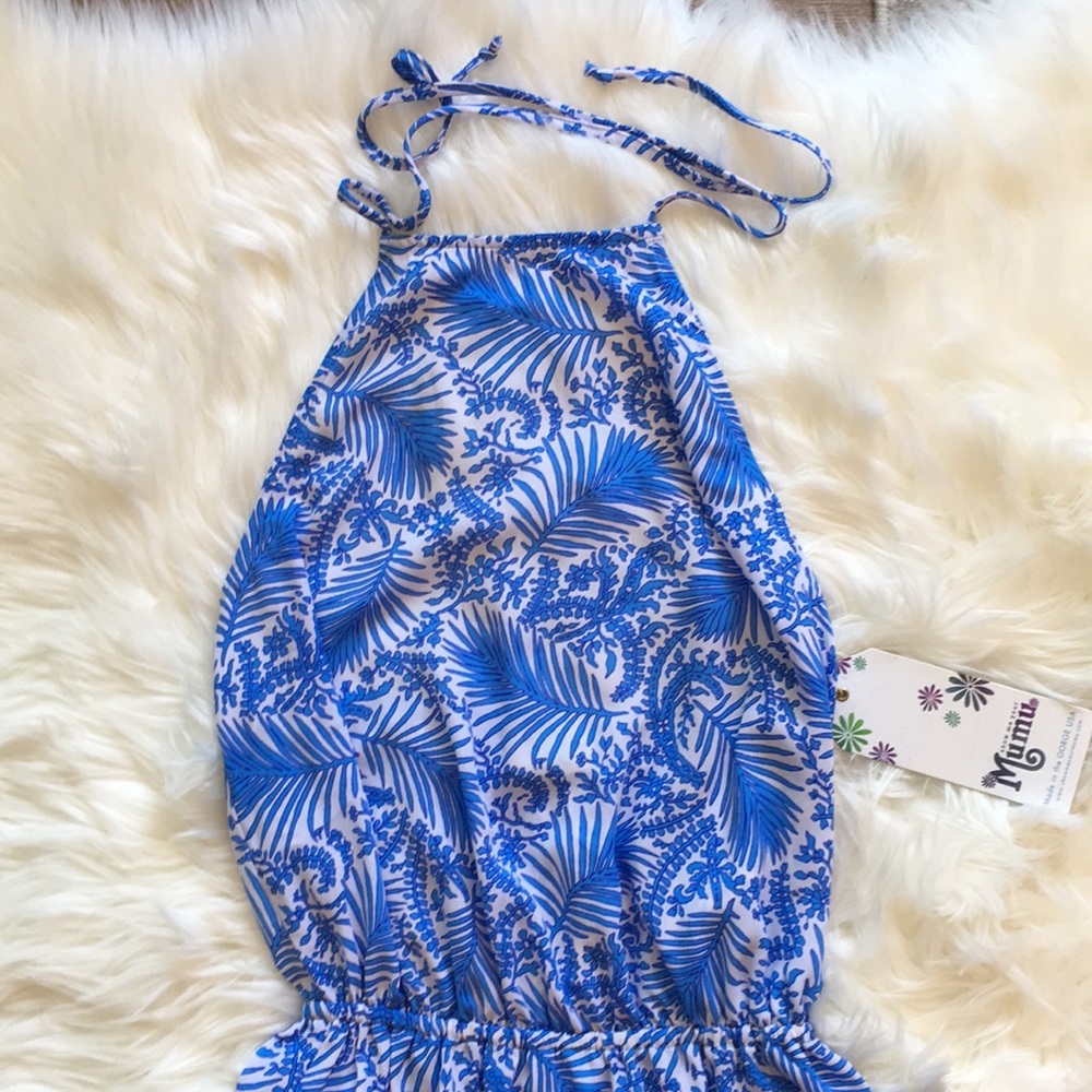 NWT Show Me Your Mumu Heather Halter Maxi Dress - in Sea Breeze - Picture 9 of 14